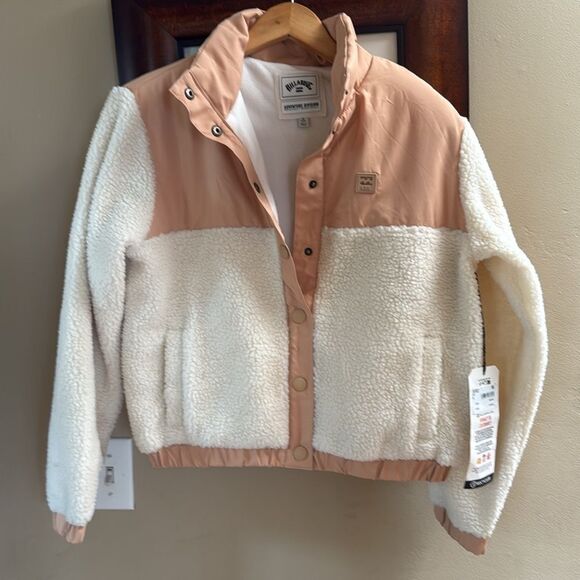NWT Billabong Lost Trails Jacket Small White Cap - Picture 5 of 9